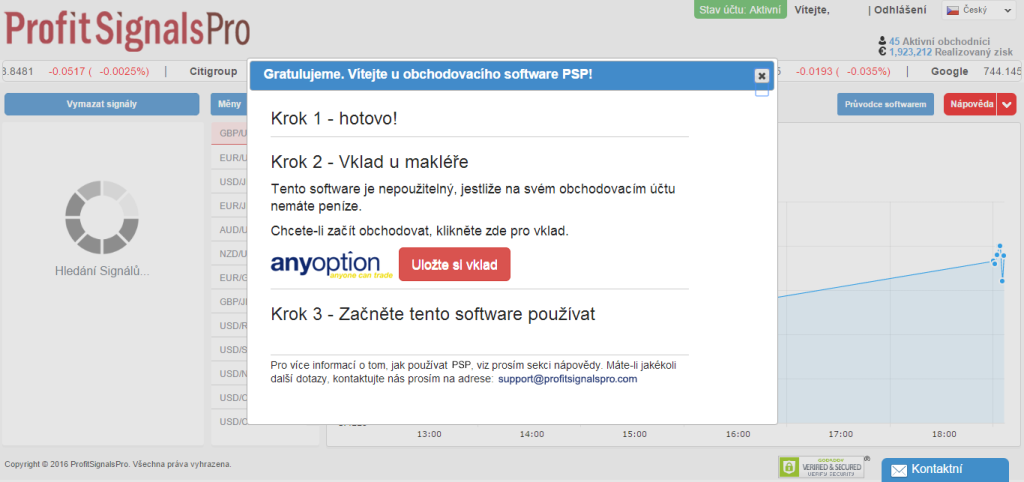 Recenze Profit Signals Pro - jde o podvod?